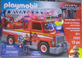 playmobil city action forest fire club set